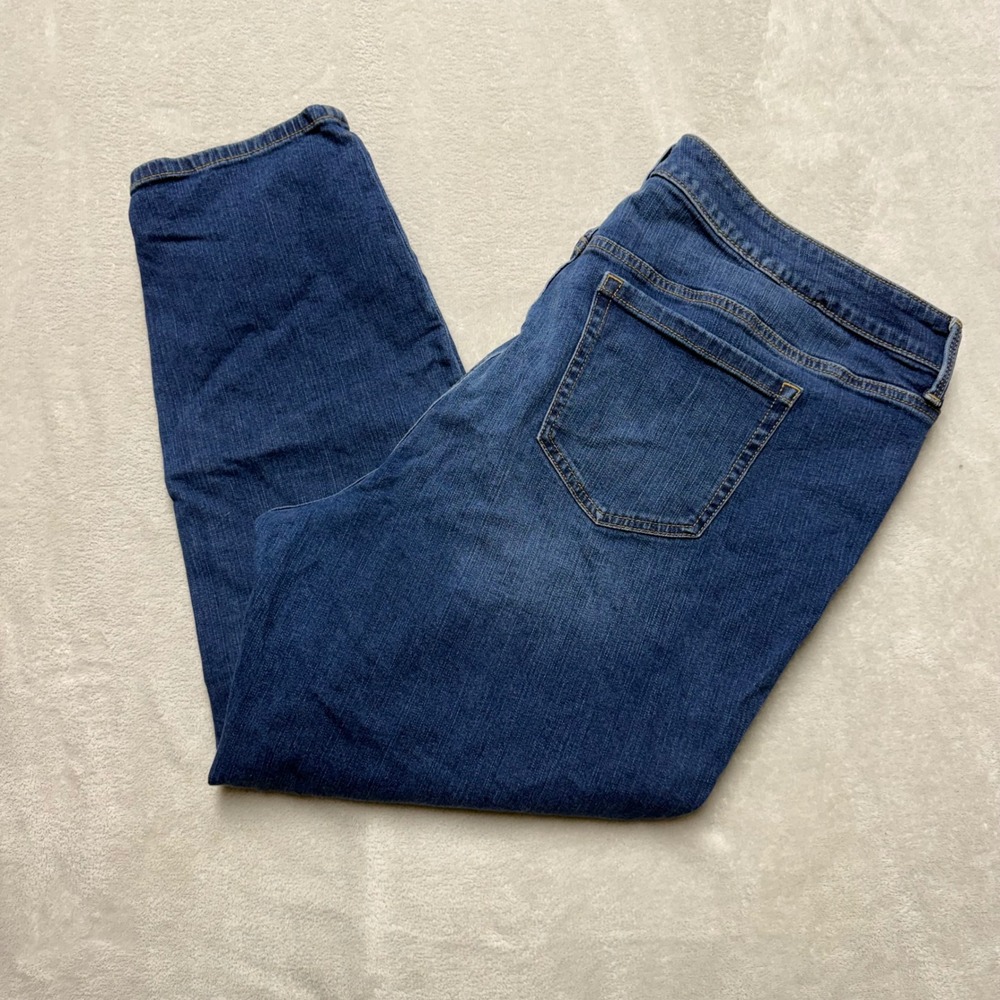 Torrid Feel The Fit Boyfriend Jeans Medium‎ Wash Blue Denim Plus Size 20R